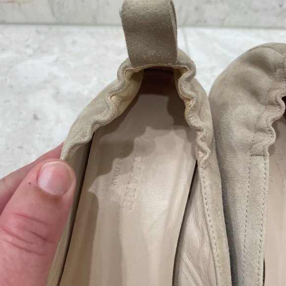 EVERLANE {9.5} Shoes The Day Heel Suede Beige - Picture 9 of 12